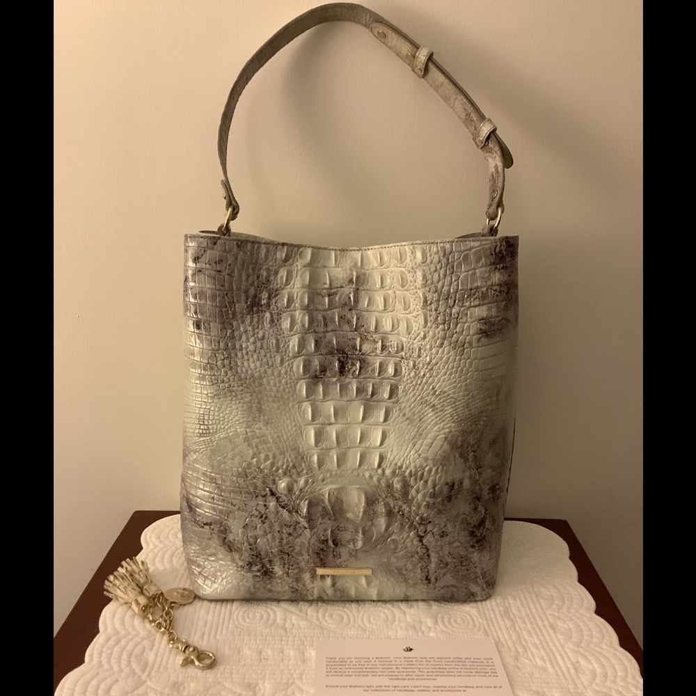 Brahmin Large Amelia in Flurry w/ Keyring